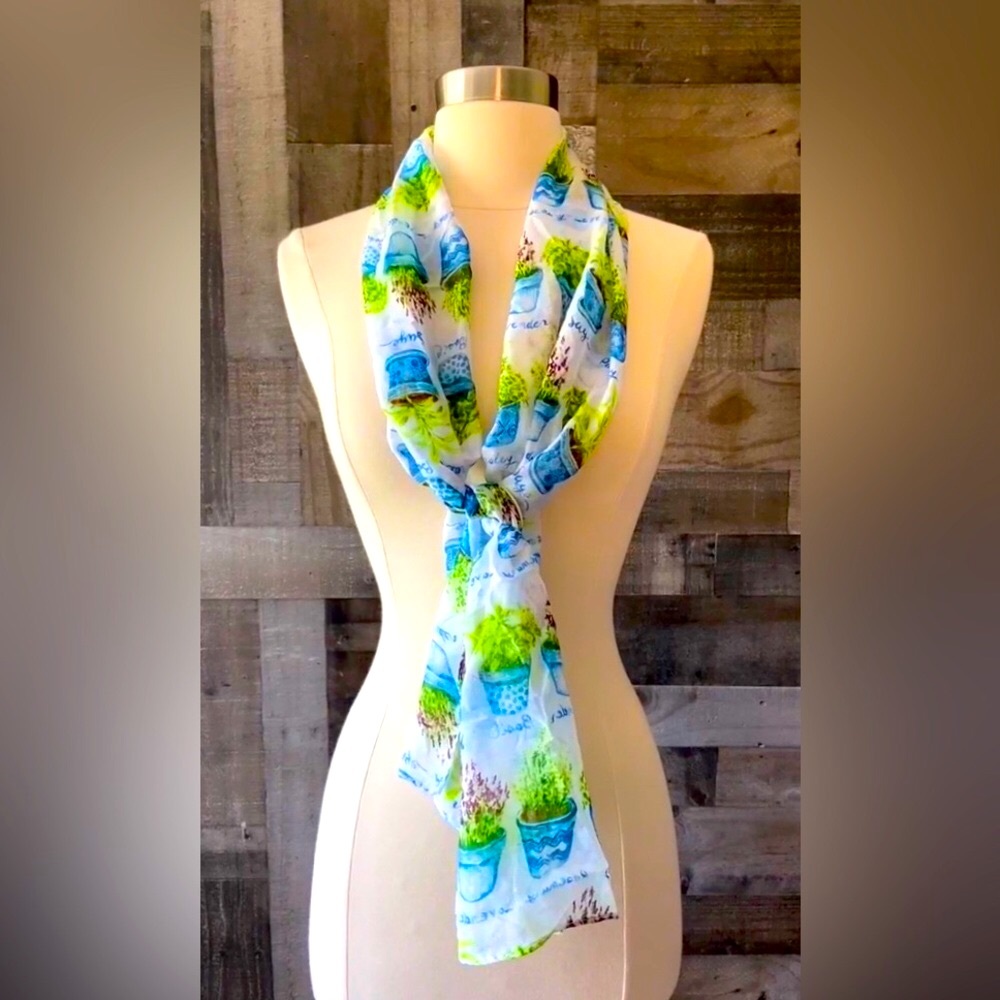 Gardeners’ Delight Plants Herbs & Spices Elegant Scarf - Chef Garden 🪴 Plant